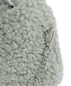 Teddy Dandy Handtasche Kunstfell grün