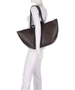 Tekla Cosmo Large Shopper genarbtes Leder wein