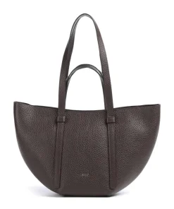 Tekla Cosmo Medium Shopper genarbtes Leder wein