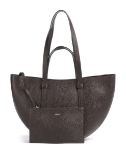 Tekla Cosmo Medium Shopper genarbtes Leder wein