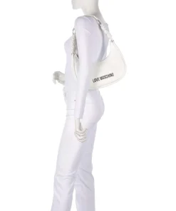 Tender Schultertasche Lederimitat weiß