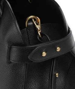 The Rathbone Handtasche genarbtes Rindsleder schwarz