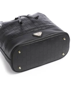 Tile Niesen Bucket bag fein genarbtes Kalbsleder schwarz