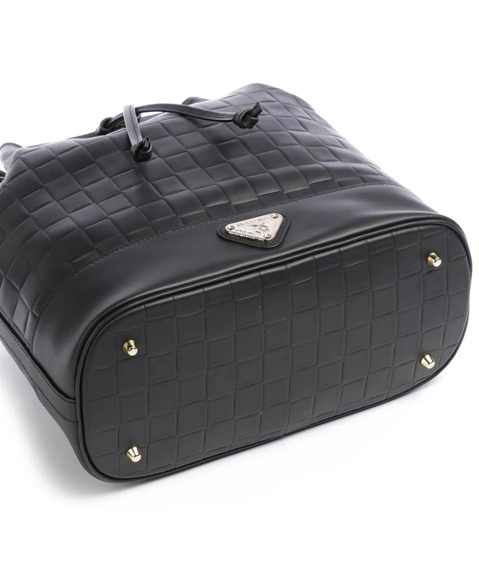 Tile Niesen Bucket bag fein genarbtes Kalbsleder schwarz