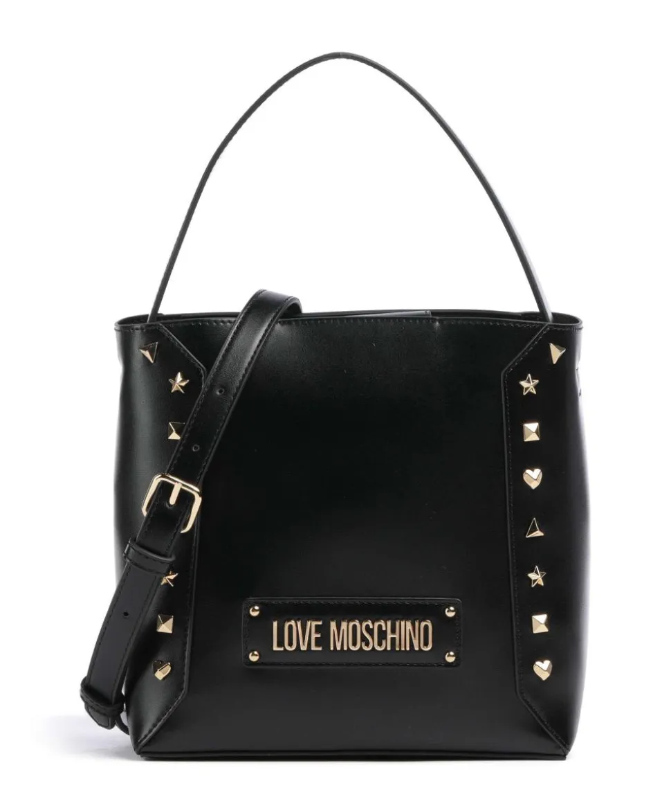 Timeless Handtasche Lederimitat schwarz