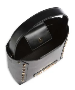 Timeless Handtasche Lederimitat schwarz