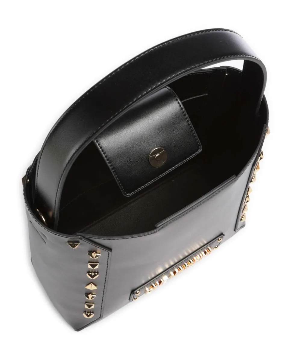 Timeless Handtasche Lederimitat schwarz