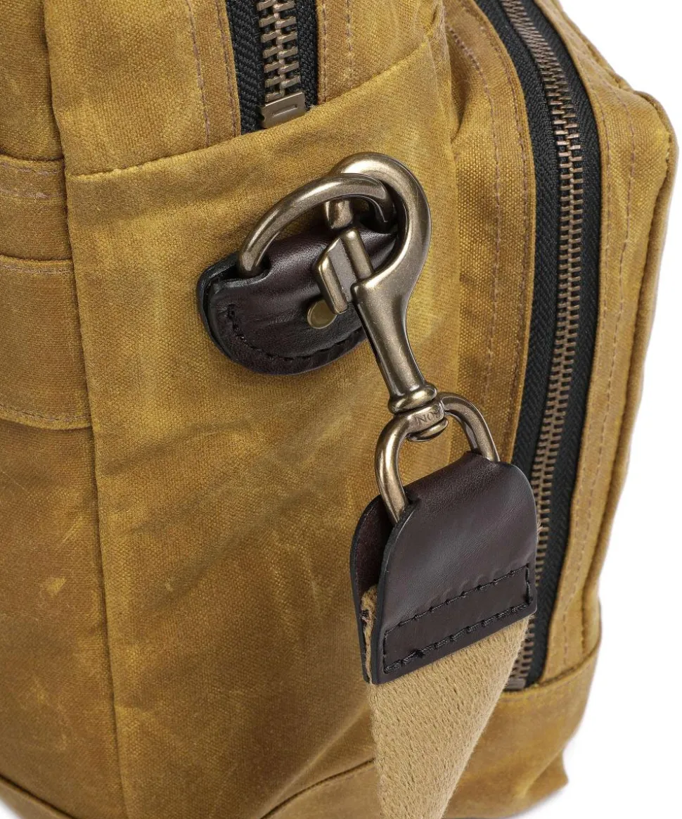 Tin Cloth 24 Hour Aktentasche 15″ Baumwolle ocker