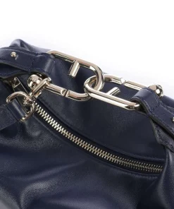 Tonie Mini Handtasche fein genarbtes Leder navy