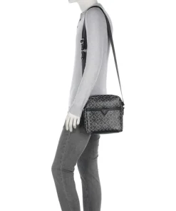 Torino Umhängetasche Lederimitat schwarz