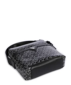 Torino Umhängetasche Lederimitat schwarz