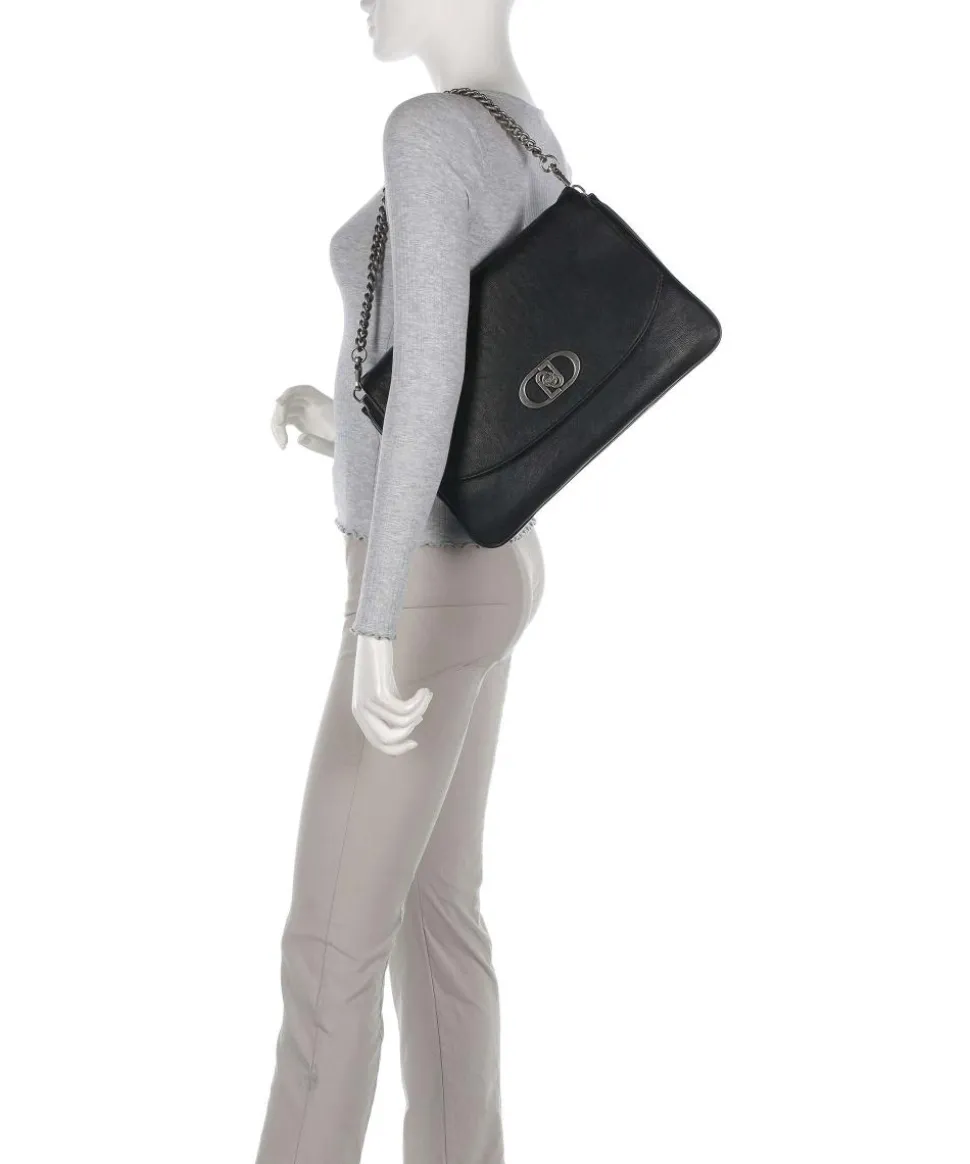 Tormalina Schultertasche Lederimitat schwarz