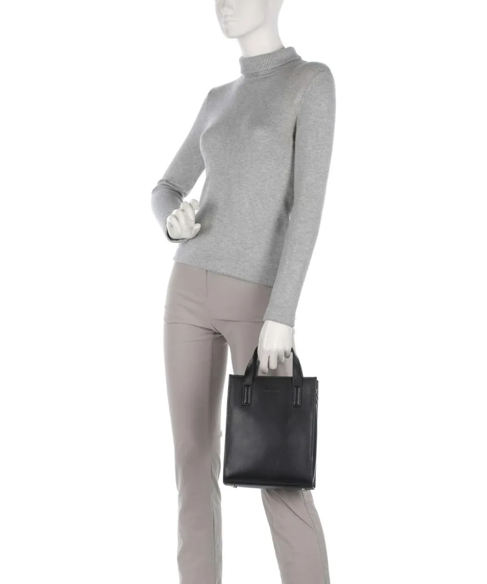 Toscana Umhängetasche fein genarbtes Rindsleder schwarz