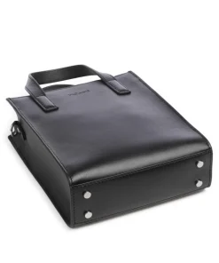 Toscana Umhängetasche fein genarbtes Rindsleder schwarz