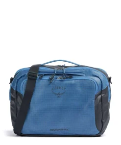 Transporter Umhängetasche recyceltes Nylon blau