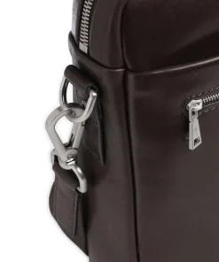 Treviso Pandion Aktentasche 15″ genarbtes Leder dunkelbraun