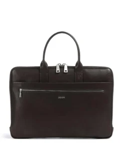 Treviso Samu Aktentasche 15″ fein genarbtes Rindsleder dunkelbraun
