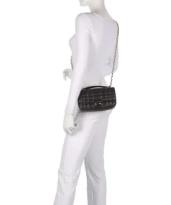 Tribeca Schultertasche Lammleder dunkelbraun