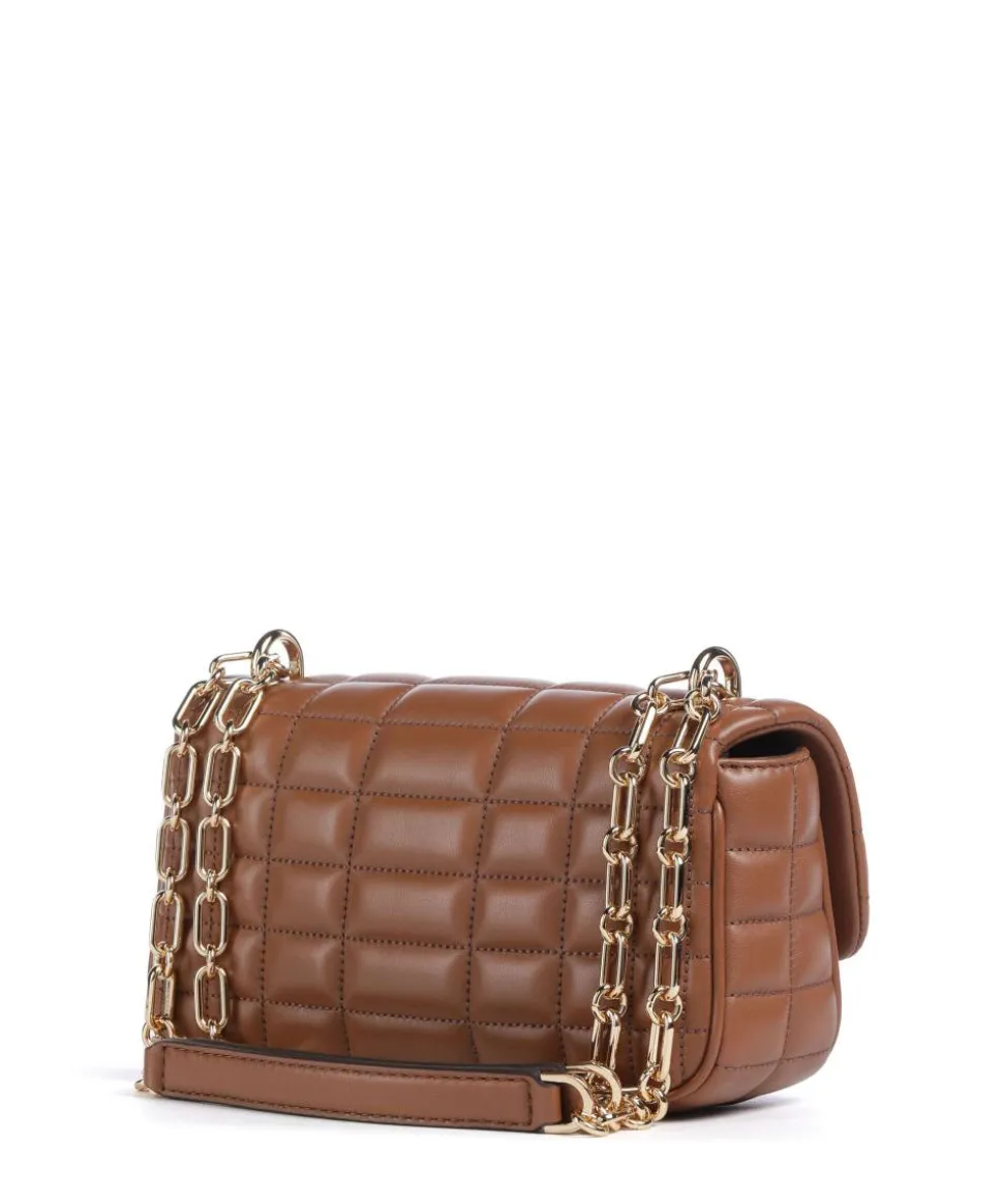 Tribeca Schultertasche Lammleder braun