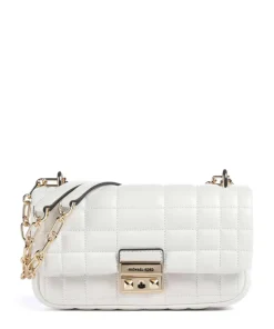 Tribeca Schultertasche Lammleder weiß