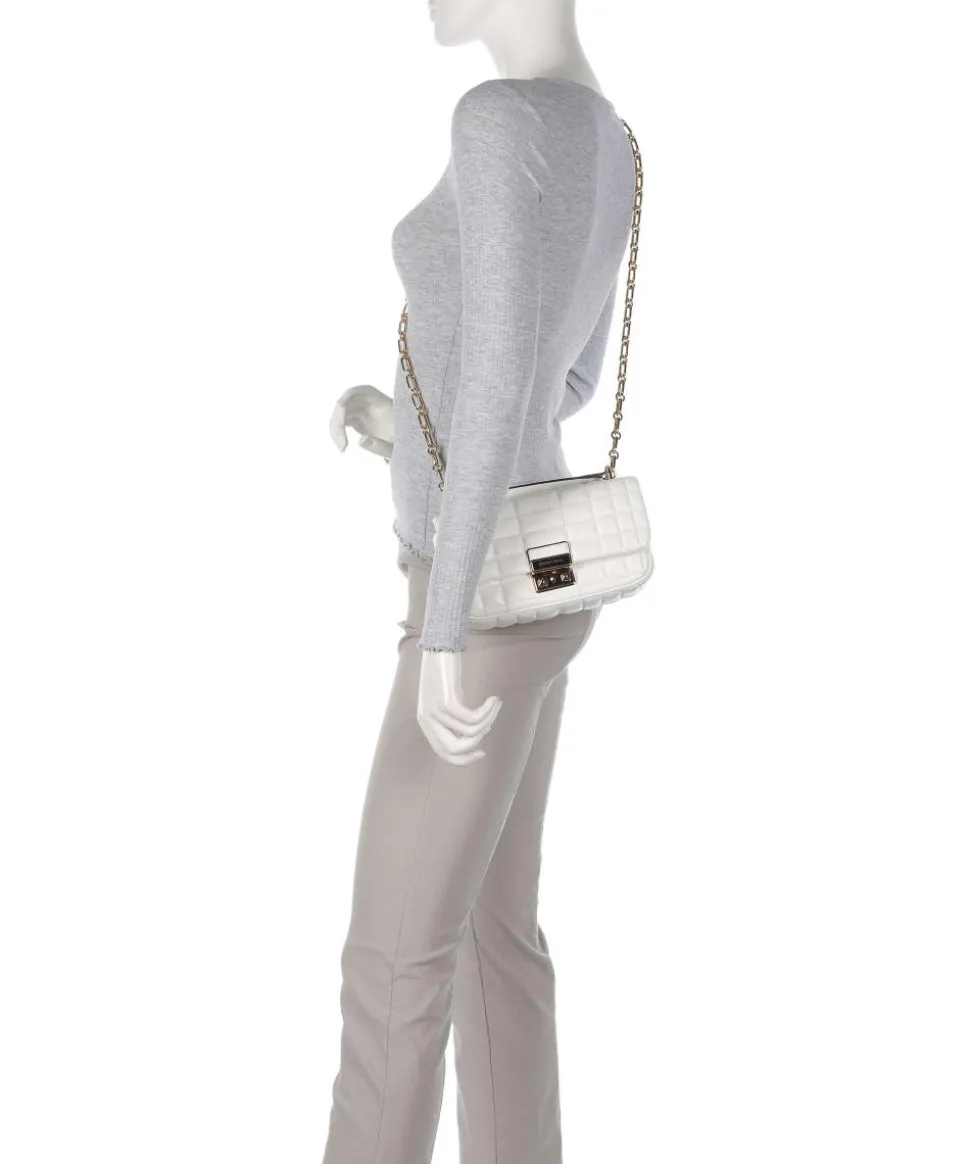 Tribeca Schultertasche Lammleder weiß