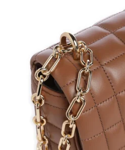 Tribeca Schultertasche Lammleder braun