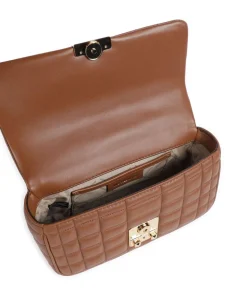 Tribeca Schultertasche Lammleder braun