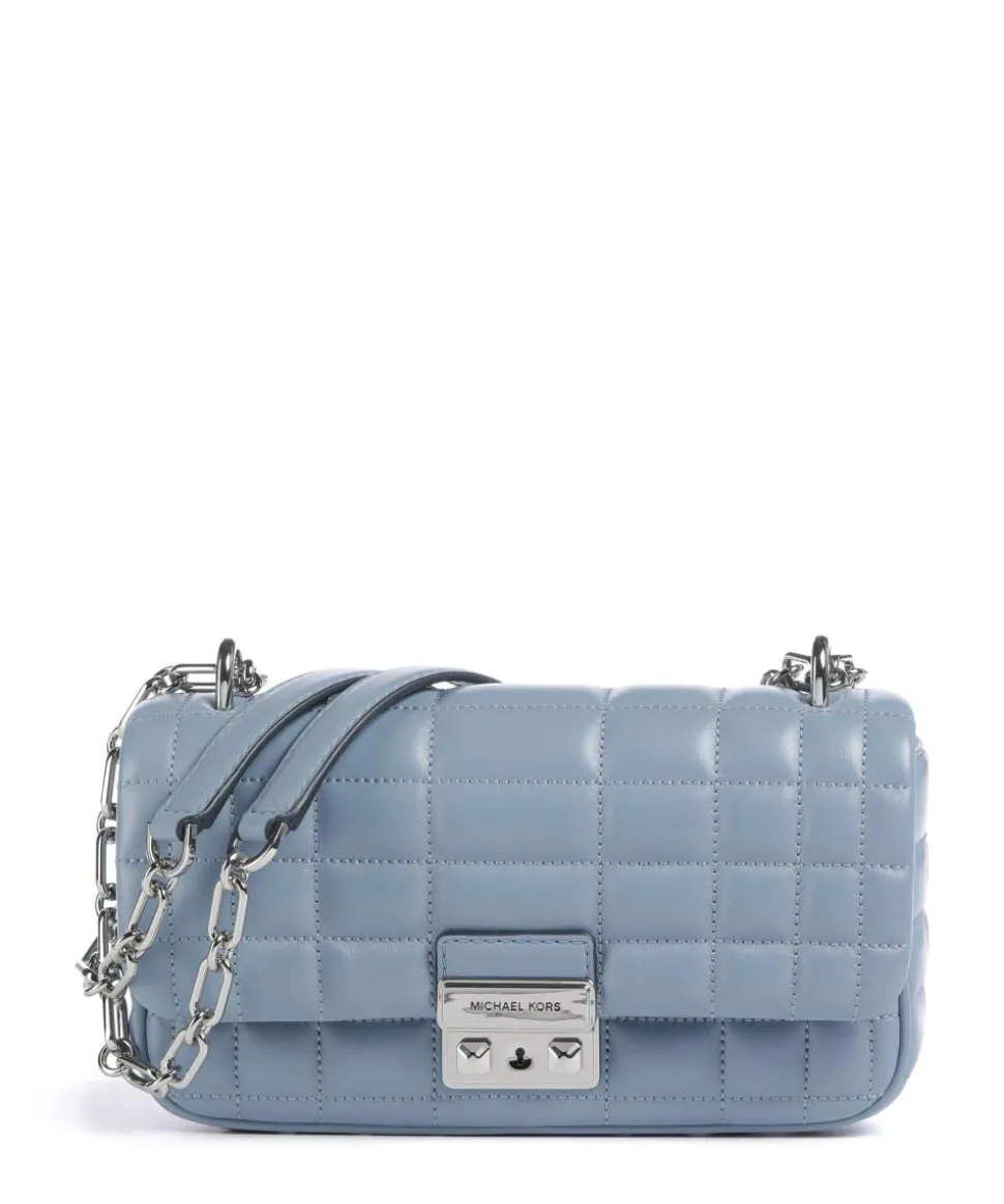 Tribeca Small Schultertasche Lammleder hellblau