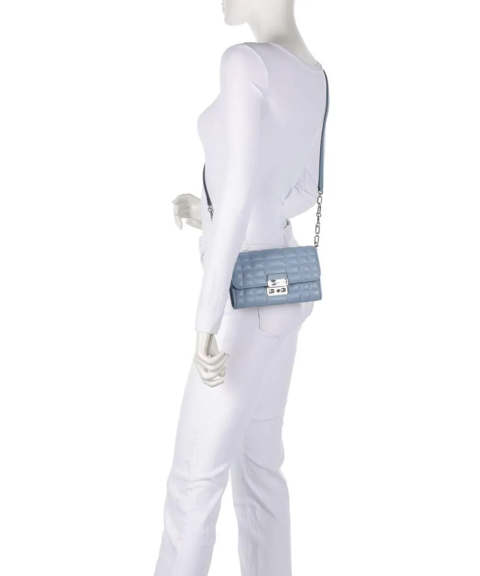 Tribeca Umhängetasche Lammleder blau