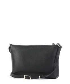 Tricial Umhängetasche genarbtes Rindsleder schwarz