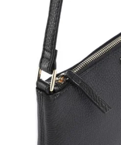 Tricial Umhängetasche genarbtes Rindsleder schwarz