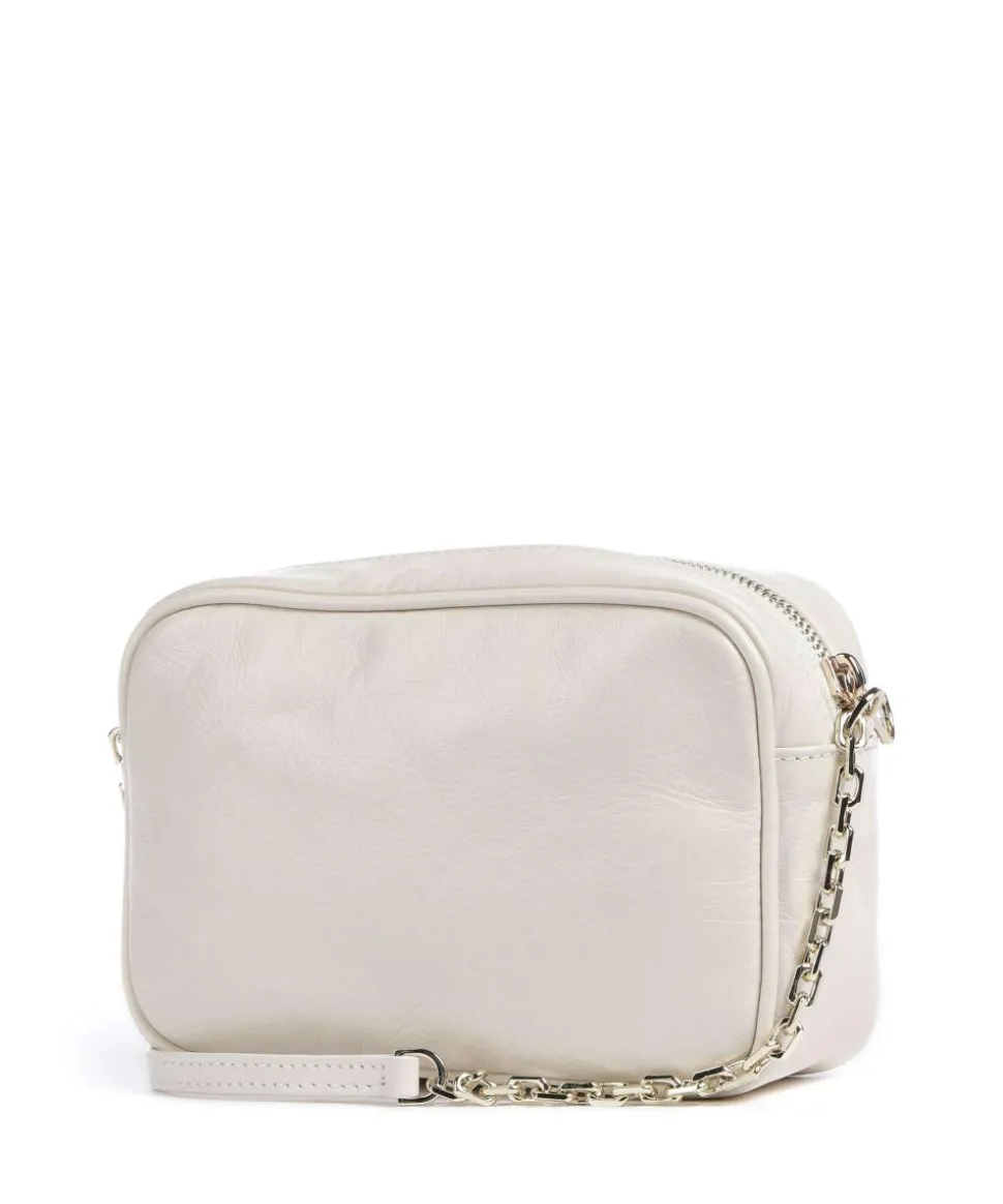 Umhängetasche fein genarbtes Kalbsleder elfenbein