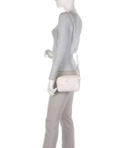 Umhängetasche fein genarbtes Kalbsleder elfenbein