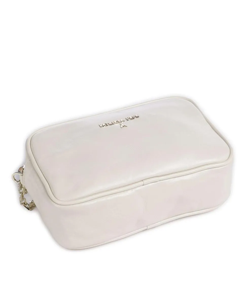 Umhängetasche fein genarbtes Kalbsleder elfenbein