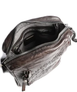 Umhängetasche fein genarbtes Rindsleder dunkelbraun