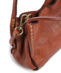 Umhängetasche fein genarbtes Rindsleder cognac