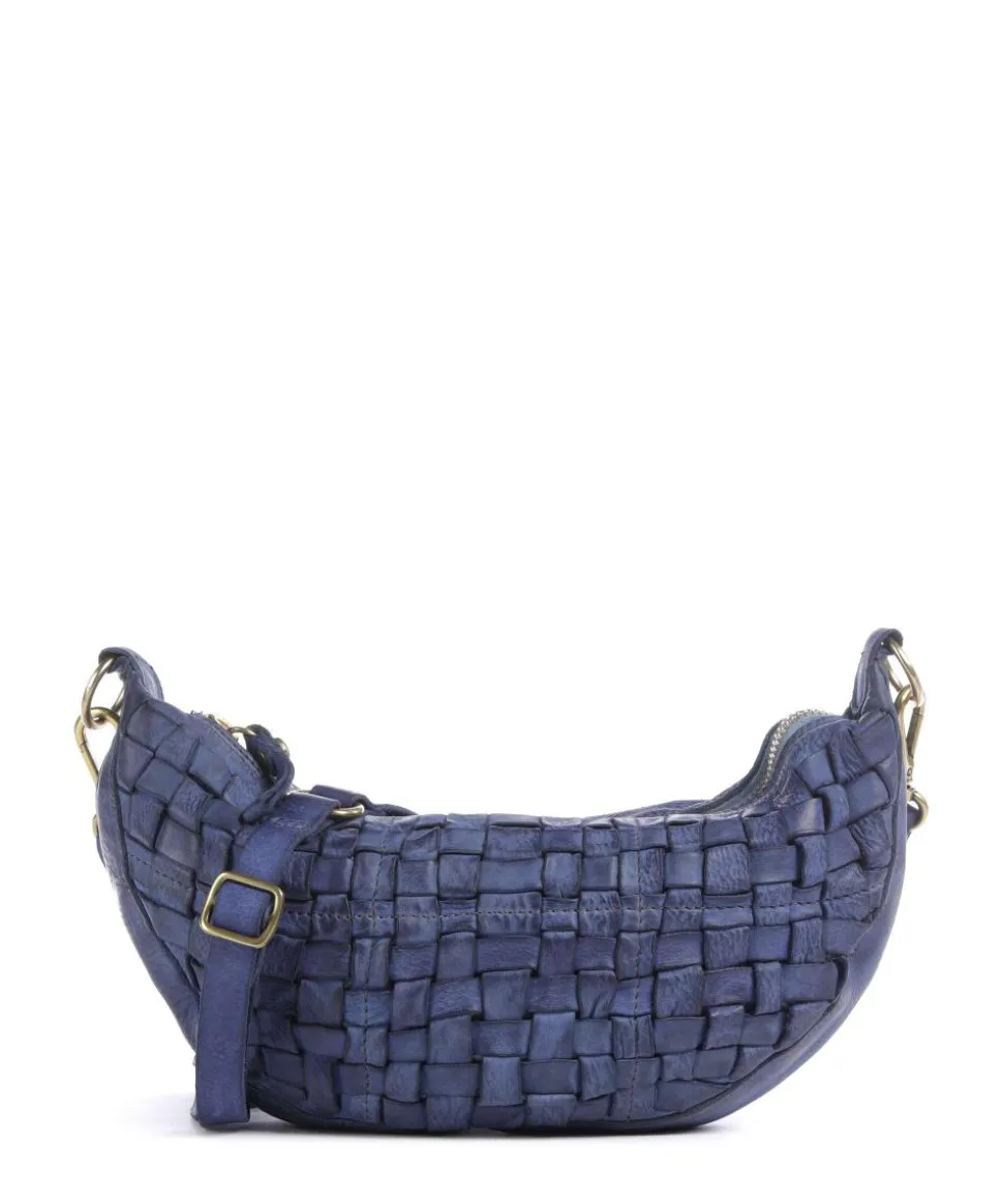 Umhängetasche fein genarbtes Rindsleder dunkelblau