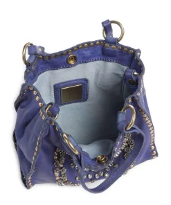 Umhängetasche fein genarbtes Rindsleder dunkelblau