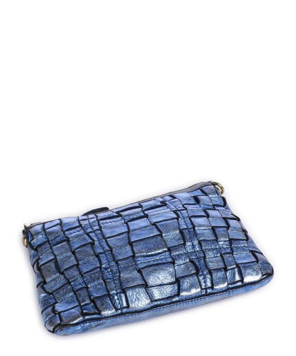 Umhängetasche fein genarbtes Rindsleder blau