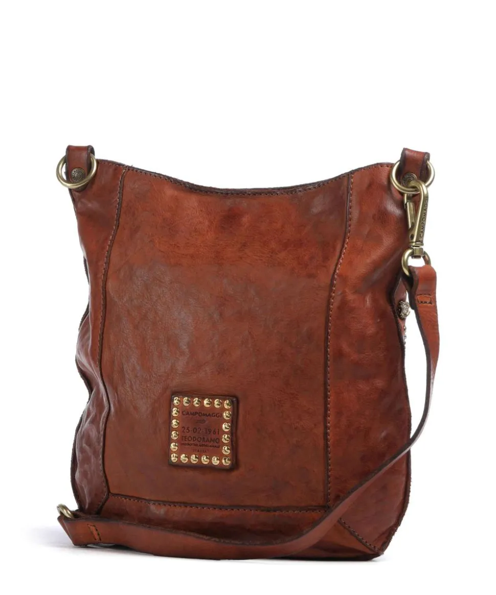 Umhängetasche fein genarbtes Rindsleder cognac