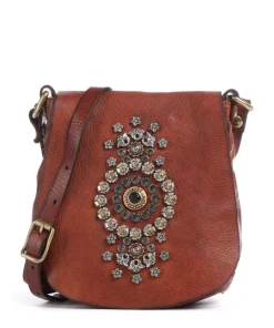 Umhängetasche fein genarbtes Rindsleder cognac