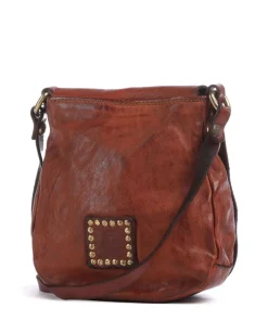 Umhängetasche fein genarbtes Rindsleder cognac