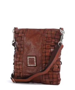 Umhängetasche fein genarbtes Rindsleder cognac