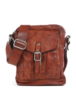 Umhängetasche fein genarbtes Rindsleder cognac