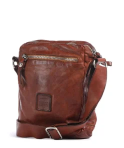 Umhängetasche fein genarbtes Rindsleder cognac