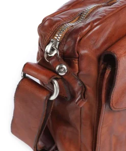 Umhängetasche fein genarbtes Rindsleder cognac