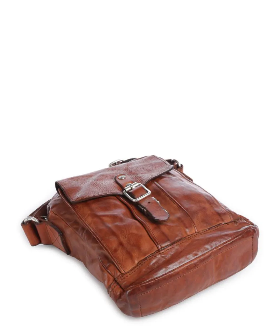 Umhängetasche fein genarbtes Rindsleder cognac