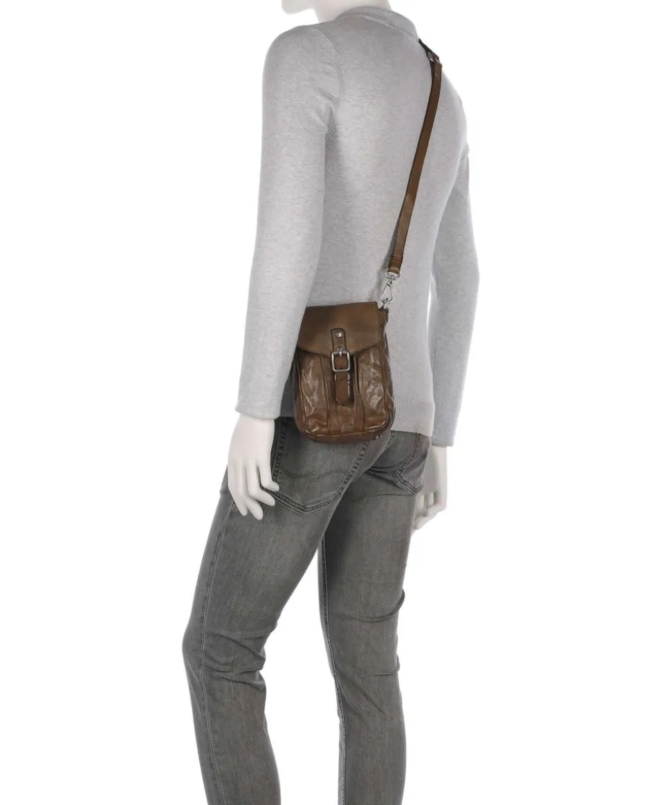 Umhängetasche fein genarbtes Rindsleder olivgrün