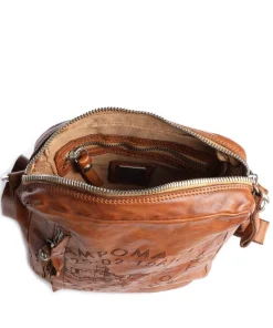 Umhängetasche fein genarbtes Rindsleder cognac