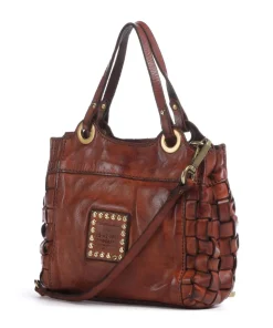 Umhängetasche fein genarbtes Rindsleder cognac